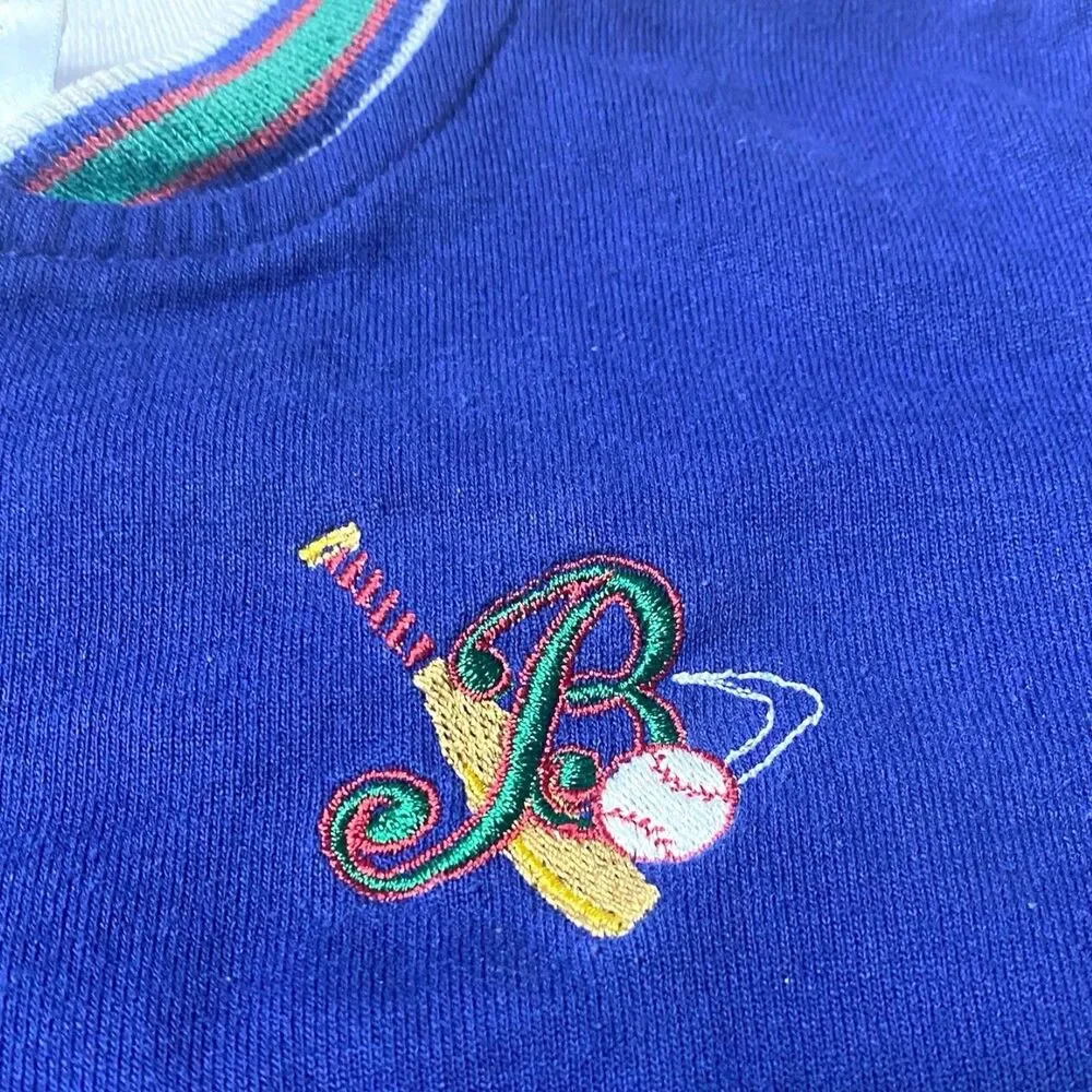 Vintage 90s Oshkosh B’Gosh Baseball Varisty Jacket Toddler 24mo Baby B'gosh USA